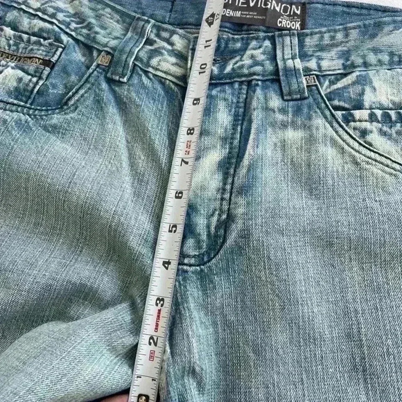 Chevignon Label Mens Blue Jeans CH 57 Patchwork Pockets Light Wash 36x32 street - Picture 9 of 9